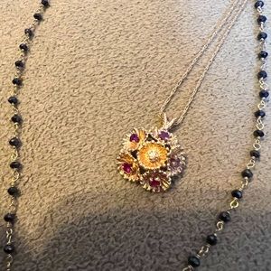 Rare antique ruby and diamond pendant